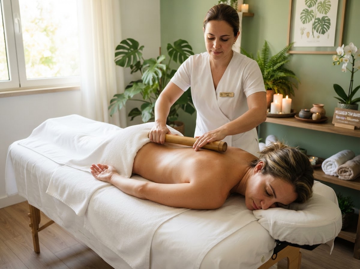 Bambu terapia no SPA Floratta