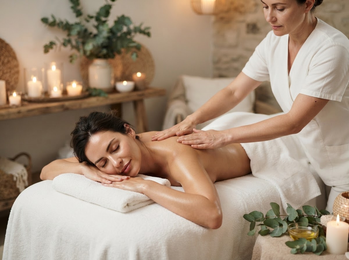 Massagem relaxante no SPA Floratta
