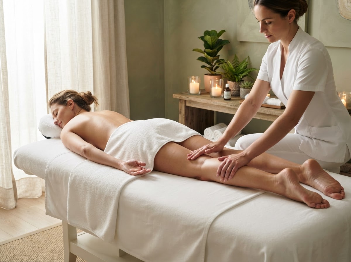 Drenagem linfática no SPA Floratta